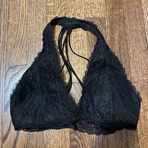 Black lace bralette